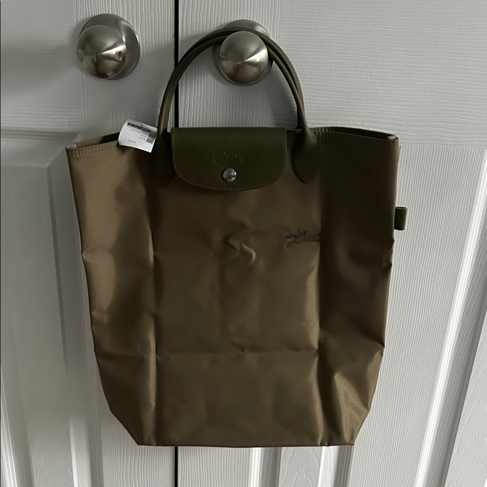 Longchamp Olive Green Tote Bag